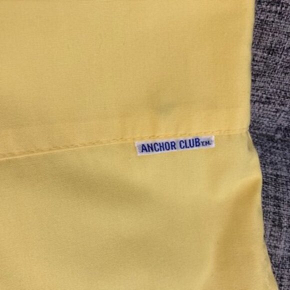 Vintage Anchor Club Yellow Shorts Elastic Waist Flat Front Pockets Size Small - Picture 3 of 9